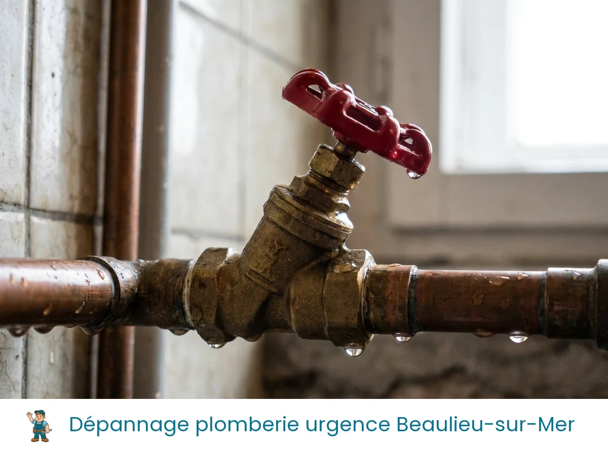 Dépannage plomberie urgence à Beaulieu-sur-Mer