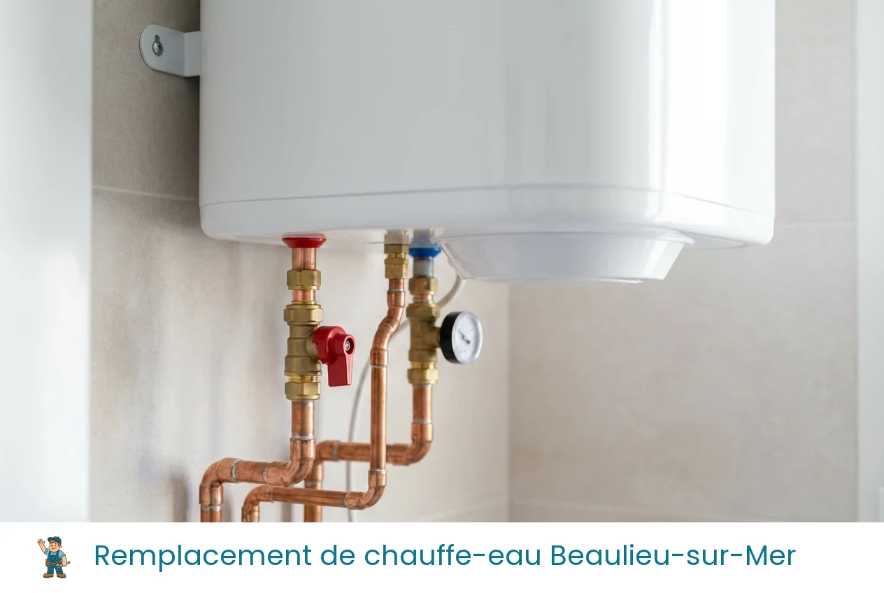 Remplacement de chauffe-eau à Beaulieu-sur-Mer