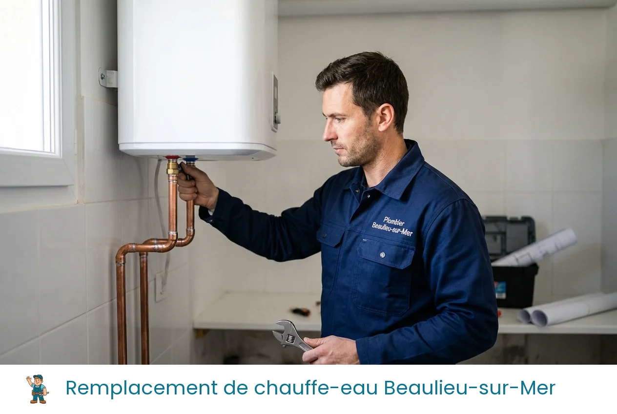 Remplacement de chauffe-eau à Beaulieu-sur-Mer